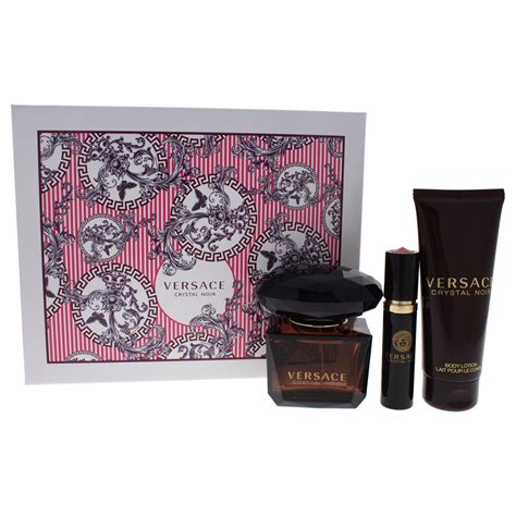 versace noir|Versace noir gift set.